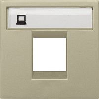 Лицевая панель ABB Niessen Zenit для 1-м. 2 мод. розетки RJ45/RJ11 N2218.1 CV шампань картинка